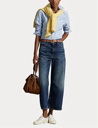 Polo Ralph Lauren THE ICONIC CLASSIC FIT OXFORD SHIRT Blue Size 12 for rent on The Volte - main image