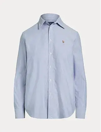 Polo Ralph Lauren THE ICONIC CLASSIC FIT OXFORD SHIRT Blue Size 12 for rent on The Volte - main image