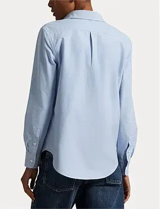 Polo Ralph Lauren THE ICONIC CLASSIC FIT OXFORD SHIRT Blue Size 12 for rent on The Volte - main image