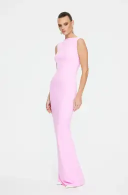 Effie Kats Verona Gown - taffy pink size 8 for rent on The Volte - image 3