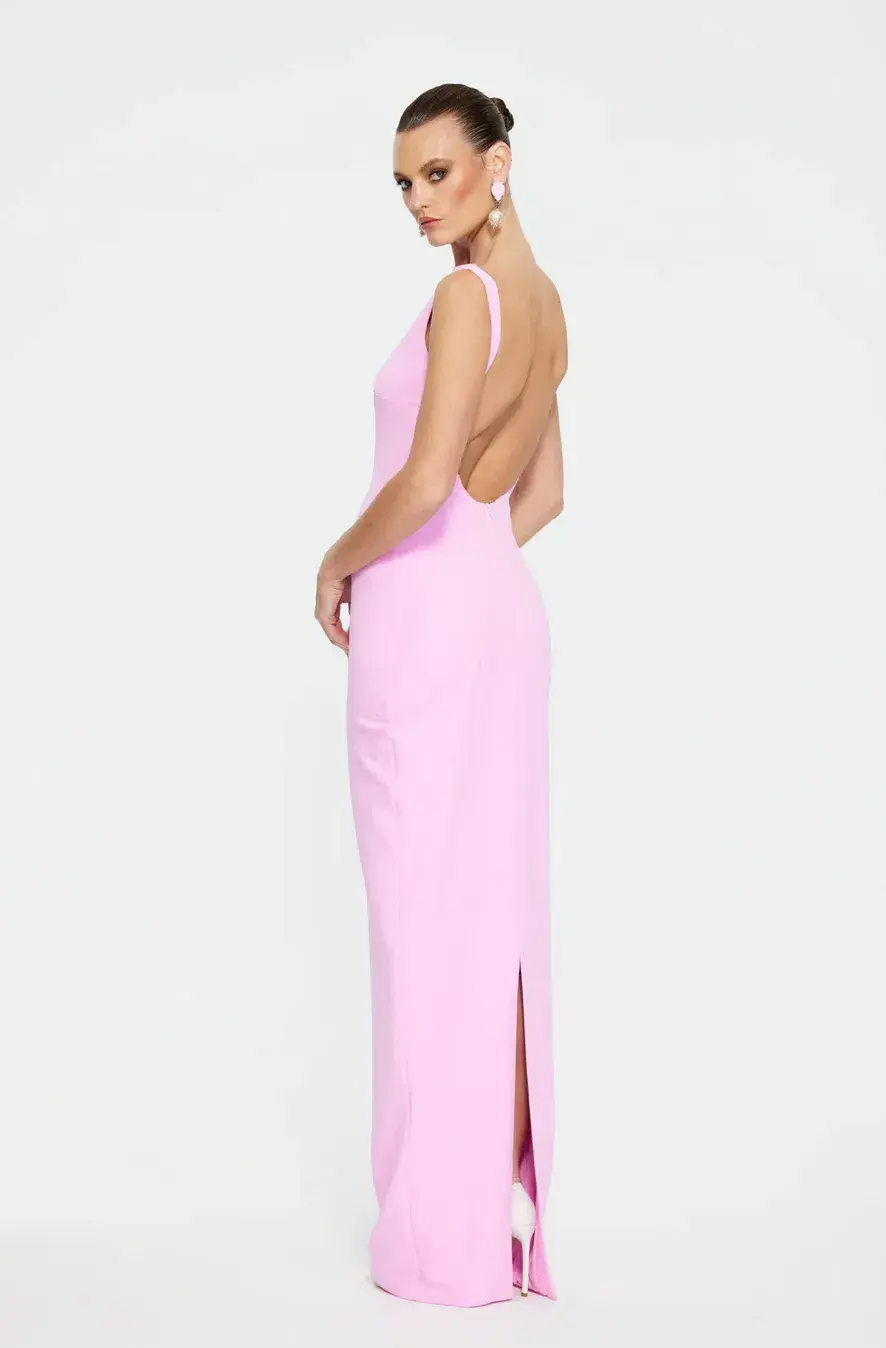 Effie Kats Verona Gown - taffy pink size 8 for rent on The Volte - main image
