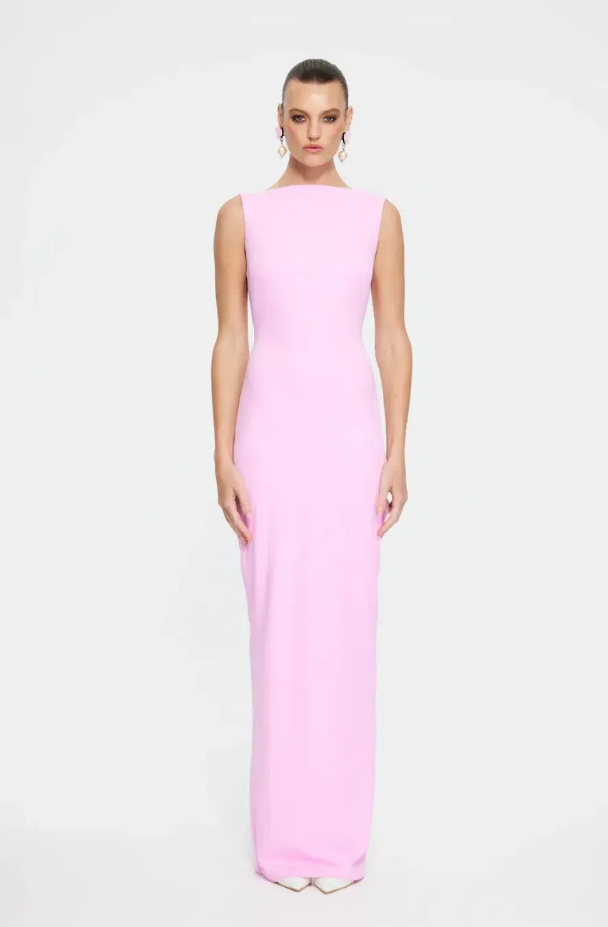 Effie Kats Verona Gown - taffy pink size 8 for rent on The Volte - main image
