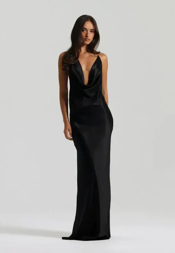 Natalie Rolt Gabi Gown in Black Size 6 for rent on The Volte - main image