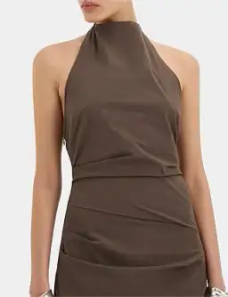 Sir The Label Sol Halter Gown Brown Size 8