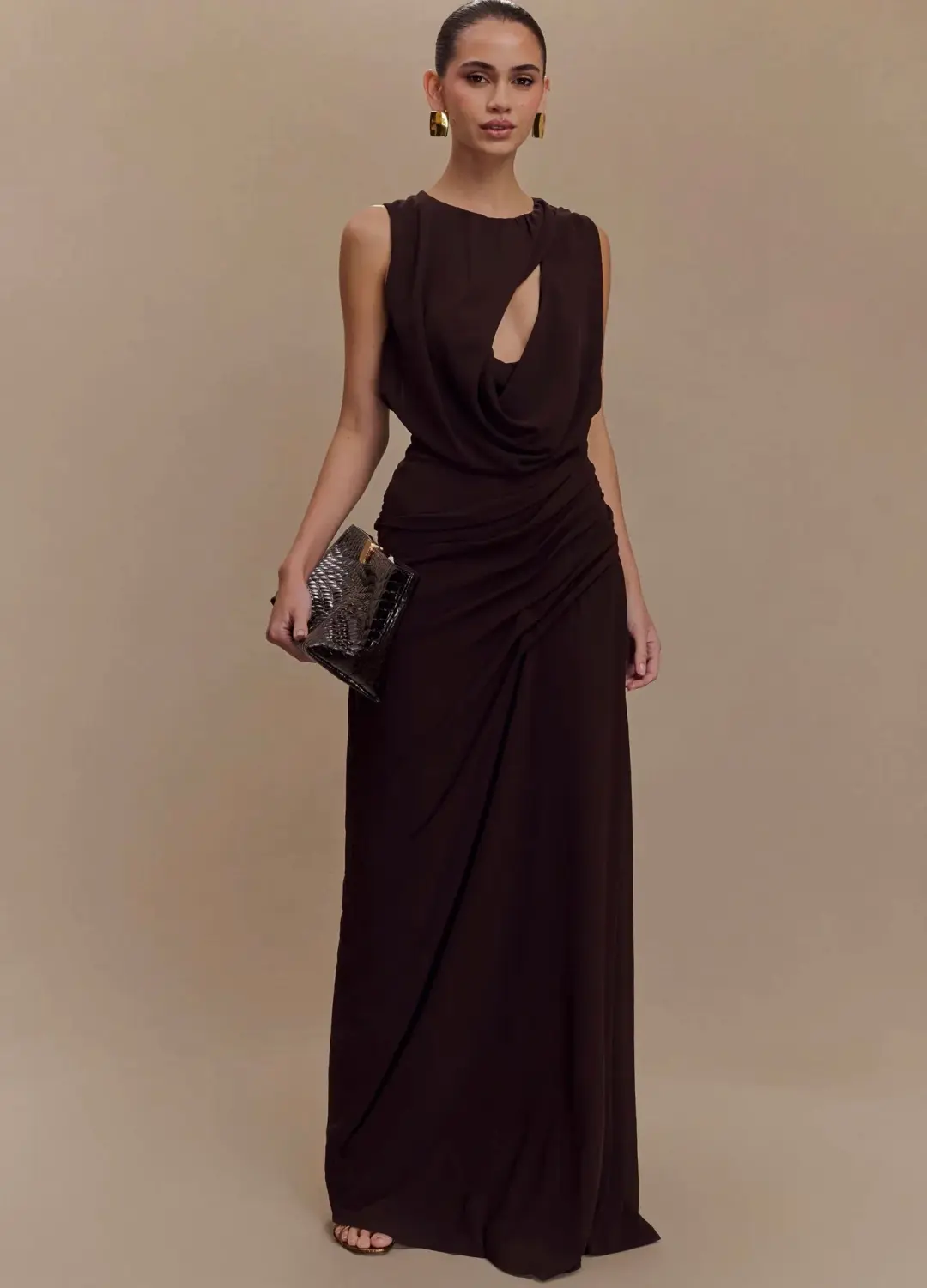 Meshki Oria Chiffon Dress for rent on The Volte - main image