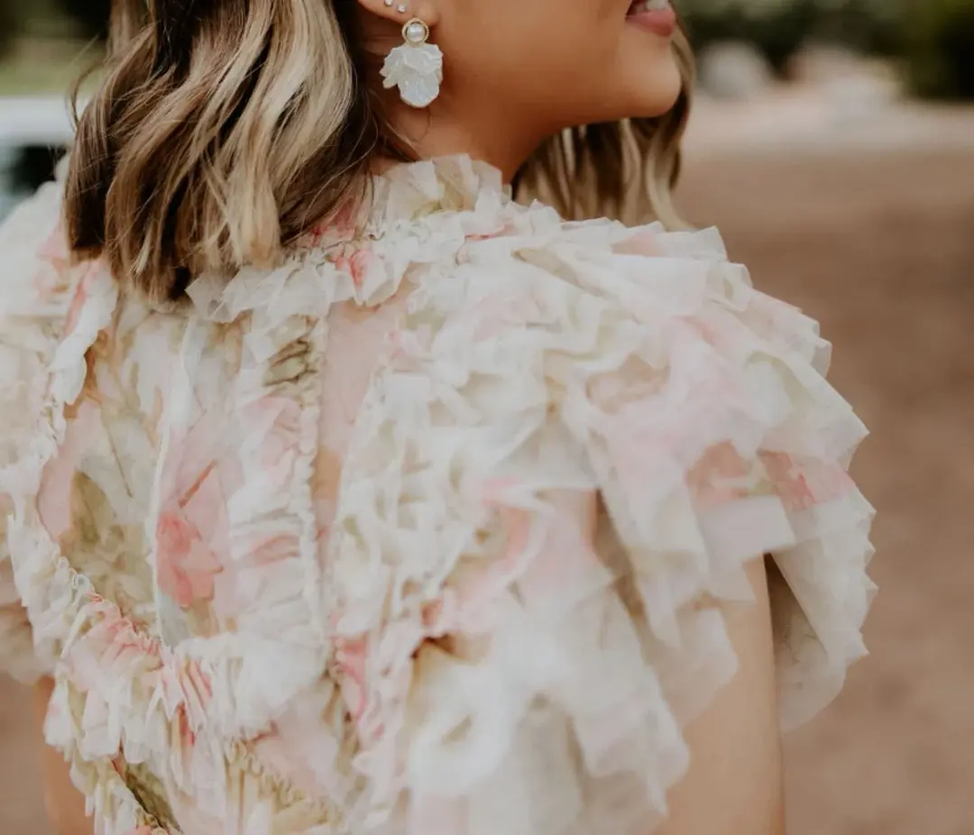 Needle & Thread Genevieve Rose Gown for rent on The Volte - main image