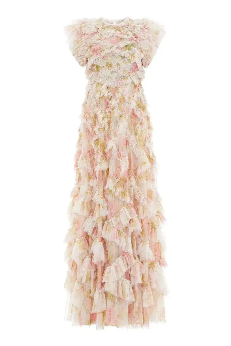 Needle & Thread Genevieve Rose Gown for rent on The Volte - main image