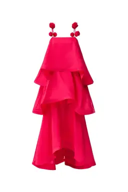 Elliatt Thalia Tiered Gown in Pink Size L / AU 12 for rent on The Volte - image 4