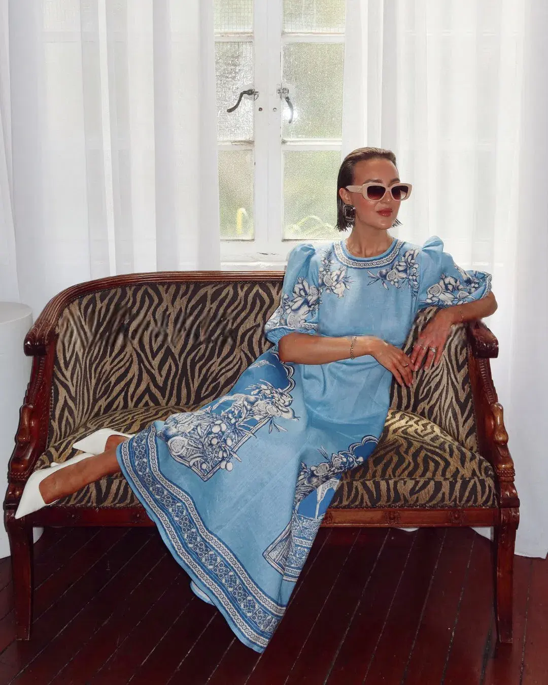 Alemais Villa Romantica Midi Dress Size 10 for rent on The Volte - main image