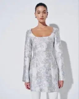 ANNA QUAN Margot Dress in Water Lillies Blue Size 8 AU for rent on The Volte - image 10