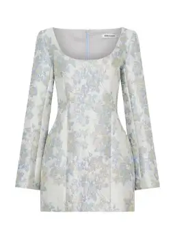 ANNA QUAN Margot Dress in Water Lillies Blue Size 8 AU for rent on The Volte - image 8
