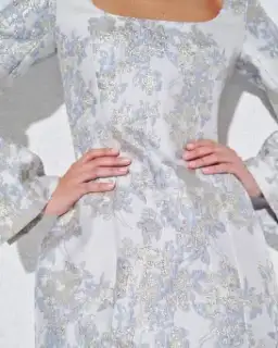 ANNA QUAN Margot Dress in Water Lillies Blue Size 8 AU for rent on The Volte - image 11