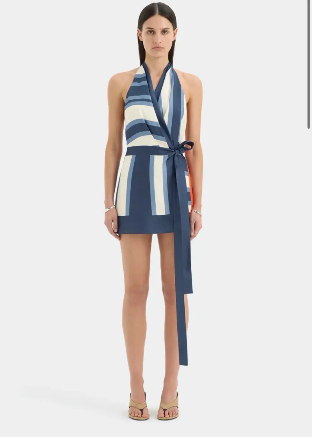 Sir the label dazed wrap halter mini dress size 0 for rent on The Volte - main image