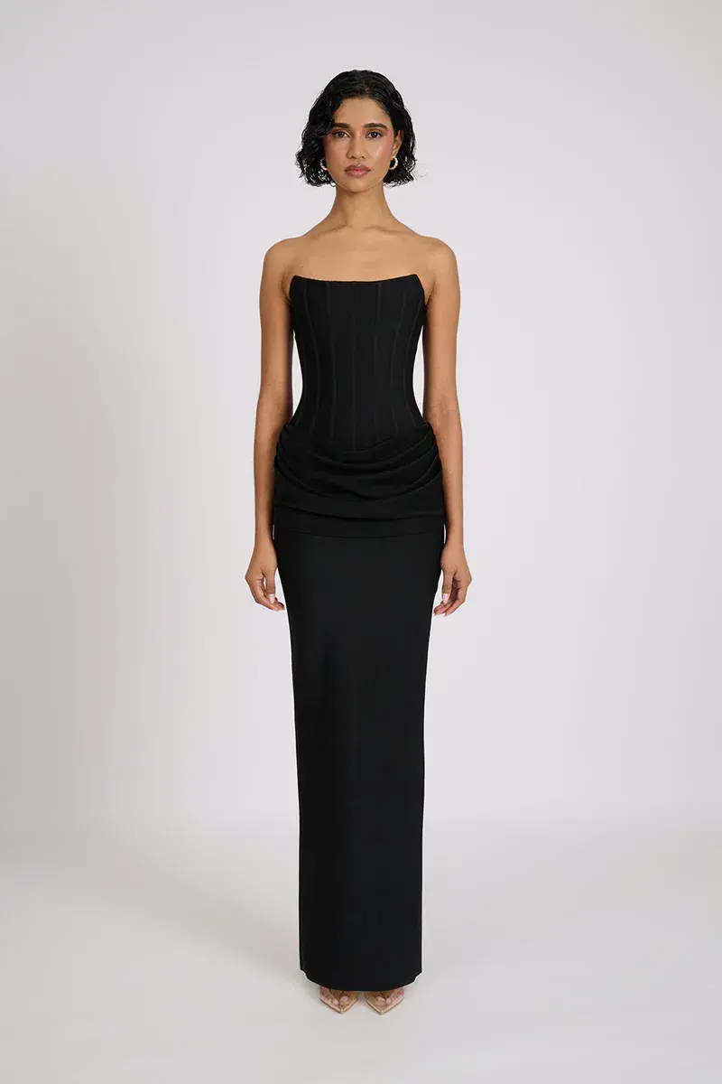 Eliya The Label Hilda Gown Black Size M / AU 10 for rent on The Volte - main image