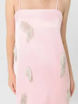 ALEMAIS Cindy Embellished Slip Dress Pink 8 for rent on The Volte - image 11