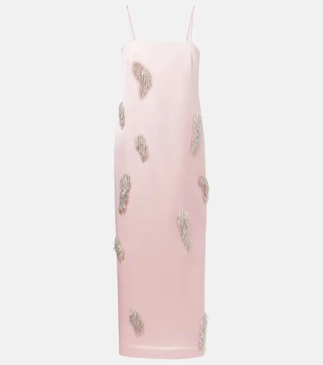 ALEMAIS Cindy Embellished Slip Dress Pink 8 for rent on The Volte - main image
