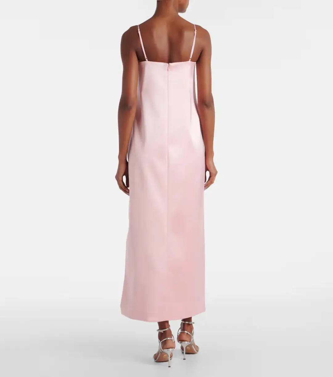 ALEMAIS Cindy Embellished Slip Dress Pink 8 for rent on The Volte - main image