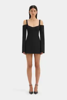 SIR SANDRINE LONG SLEEVE MINI IN BLACK SIZE AU 6 for rent on The Volte - image 1