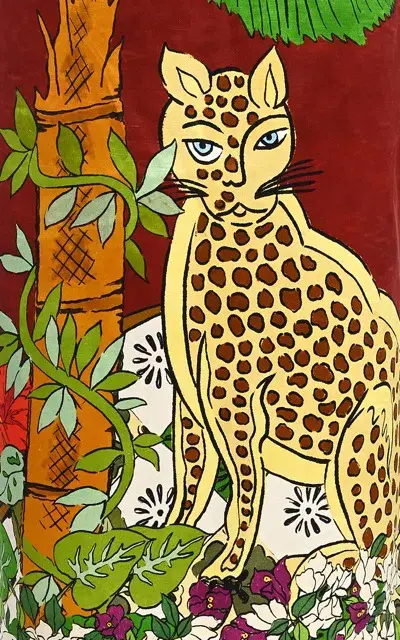 ALEMAIS Tiger Slip Midi Dress 10 for rent on The Volte - main image