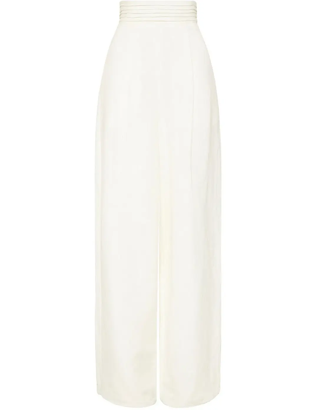 Aje Tate Linen Bland Wide Leg Pant white size 10 for rent on The Volte - main image