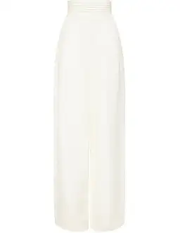 Aje Tate Linen Bland Wide Leg Pant white size 10 for rent on The Volte - image 2