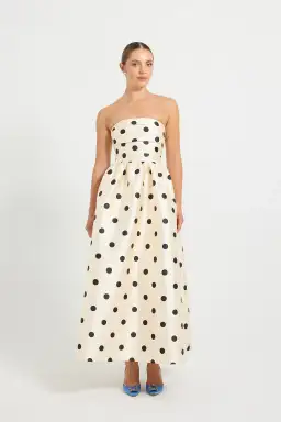 Pasduchas Dottie Strapless Midi Dress Size 6 for rent on The Volte - image 2
