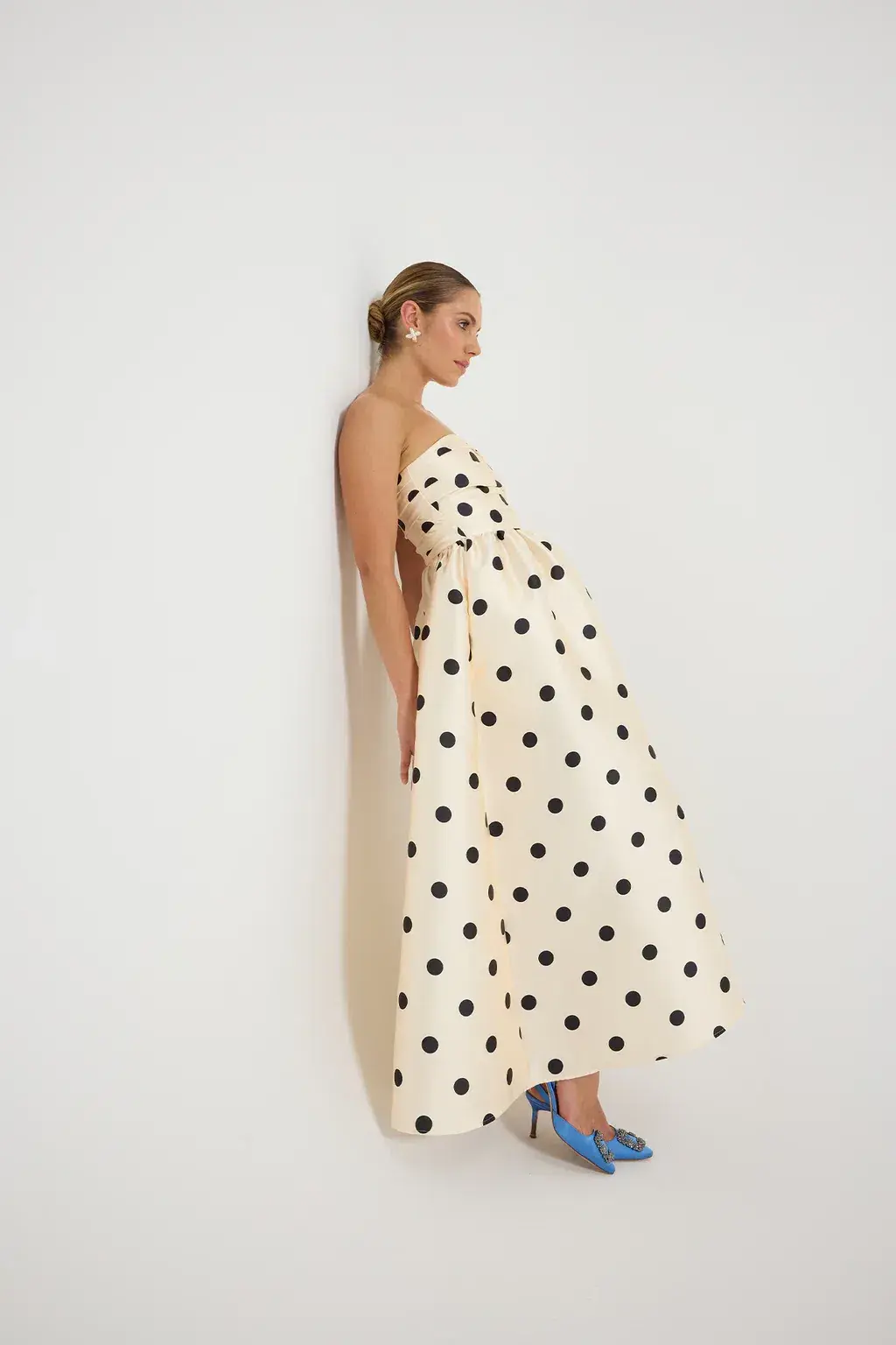 Pasduchas Dottie Strapless Midi Dress Size 6 - Image 1