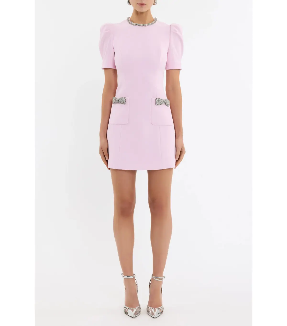 Rebecca Vallance Nemy Mini Dress Pink Size AU 8 - Image 1