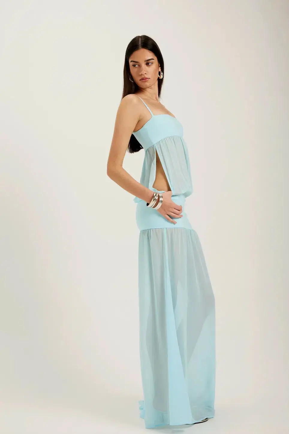 ANCE GRIA Romeo Gown Aqua. Size S / AU 8 for rent on The Volte - main image