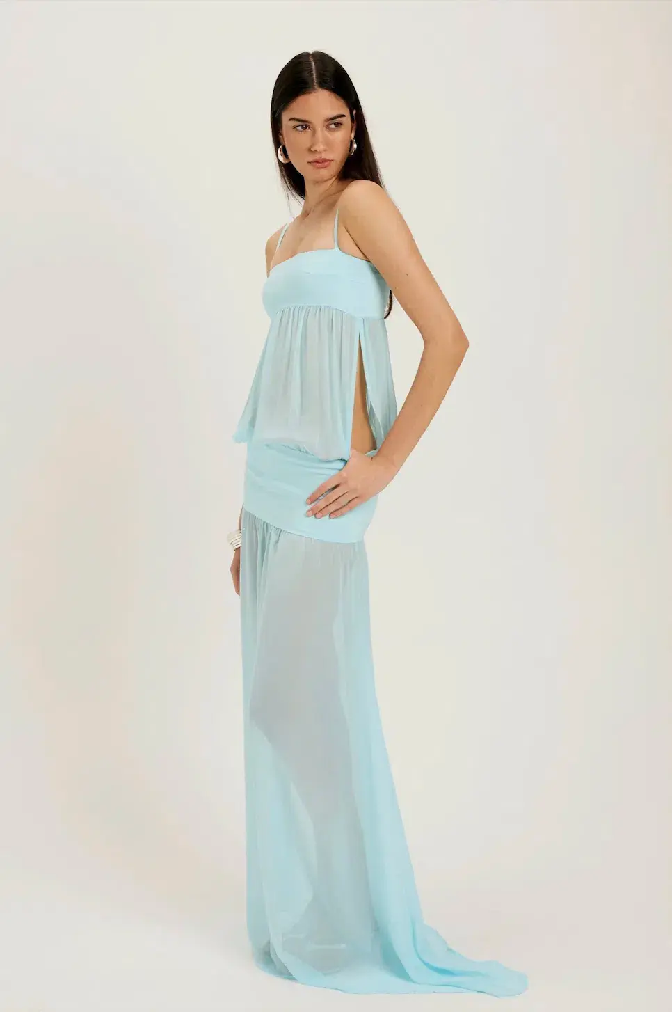 ANCE GRIA Romeo Gown Aqua. Size S / AU 8 for rent on The Volte - main image