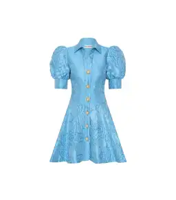 Rebecca Vallance Aegir Mini Dress Blue Size 8 for rent on The Volte - image 4