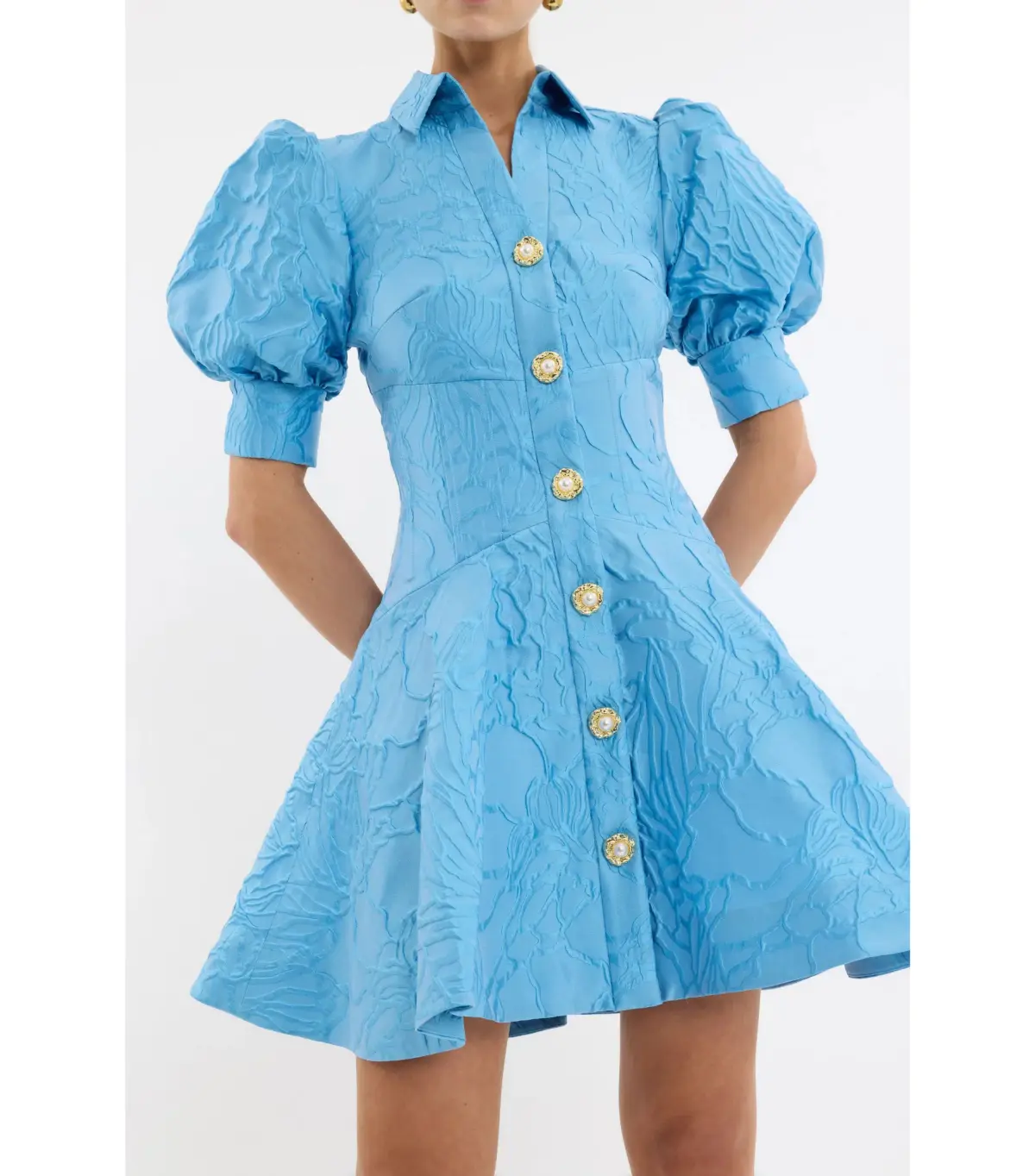 Rebecca Vallance Aegir Mini Dress Blue Size 8 - Image 3