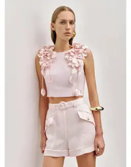 Aje Camille Flower Top size 10 for rent on The Volte - image 4