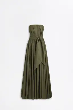 Scanlan Theodore Parachute Crepe Gown Green for rent on The Volte - image 2
