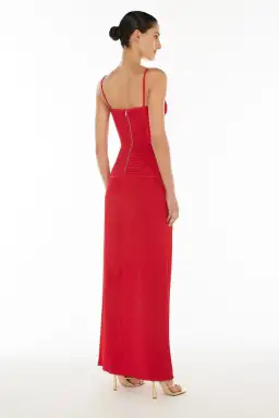 Manning Cartell Double Time Pleat Maxi / Red / Size 8 for rent on The Volte - image 5