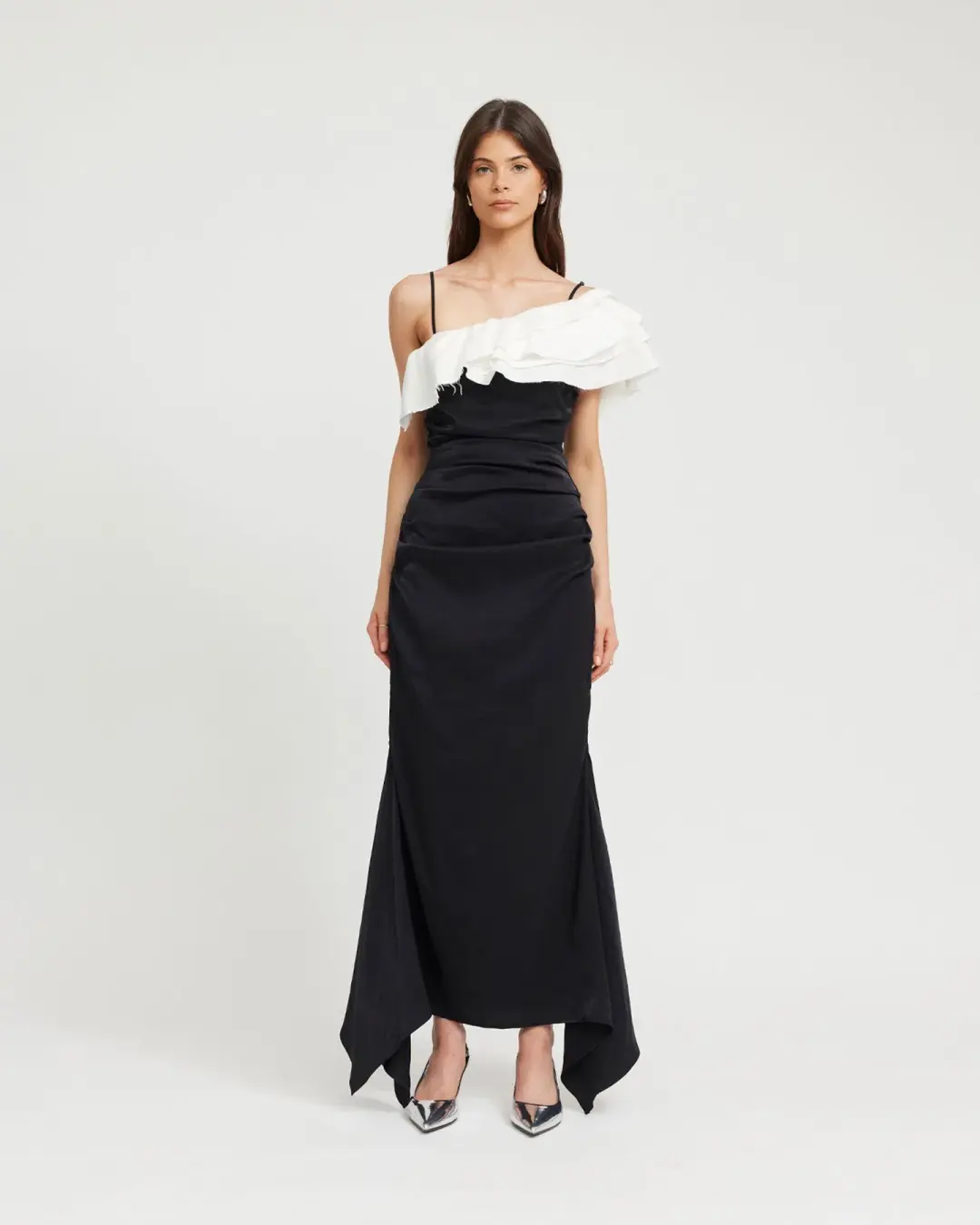 TOJHA Coralia Dress Black and White size 8 for rent on The Volte - main image