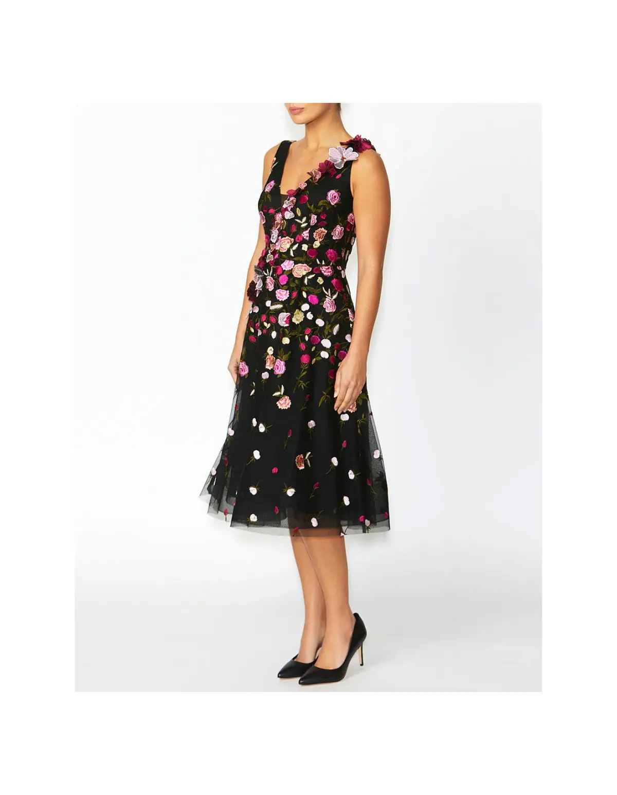 Anthea Crawford Belle Floral A line Dress Size 8 - Image 1
