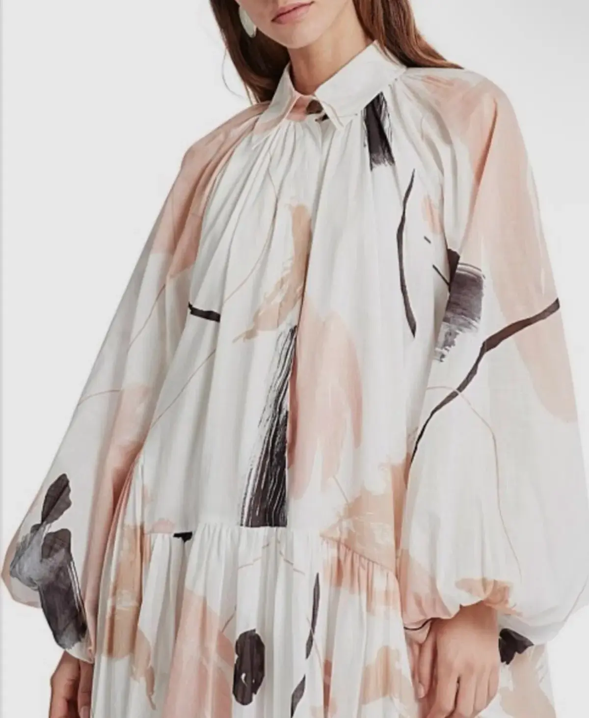 AJE SERENITY SMOCK MAXI DRESS - Image 1