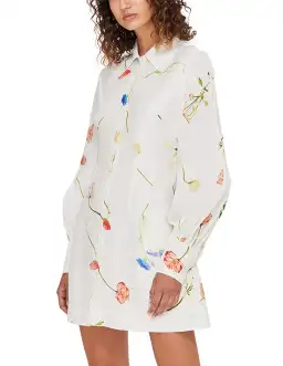 Leo Lin The Fields Linen Mini Dress size 10 for rent on The Volte - image 5