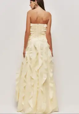 Aje Allaire Gown in Butter Yellow Size 8 for rent on The Volte - image 3