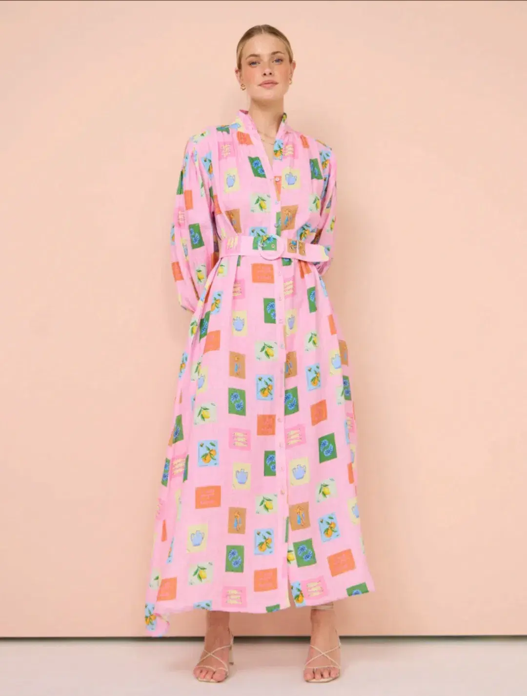 Palm Noosa Noddy Dress in Pink Emblem size 14 for rent on The Volte - main image
