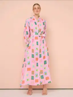 Palm Noosa Noddy Dress in Pink Emblem size 14 for rent on The Volte - image 1