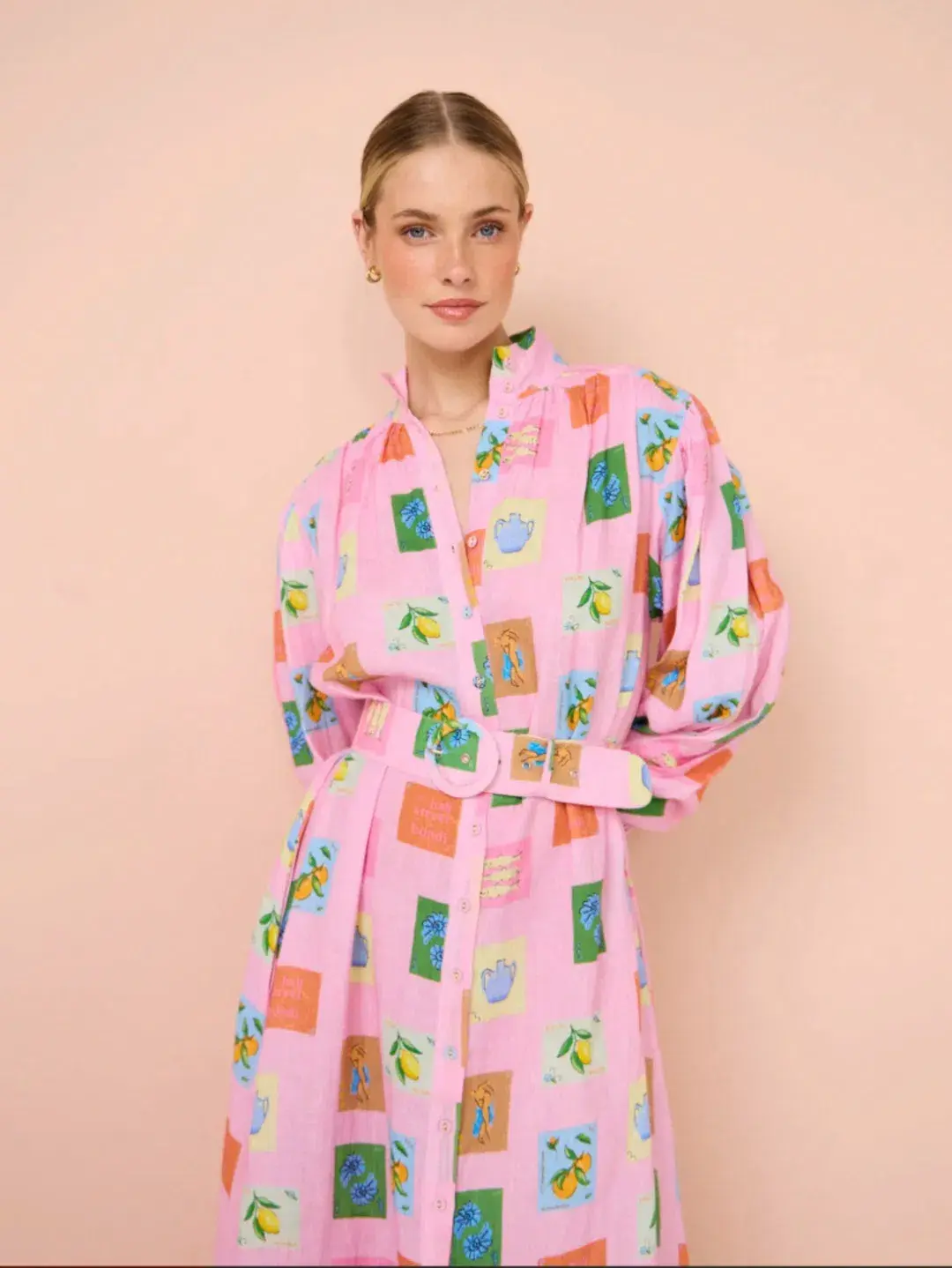 Palm Noosa Noddy Dress in Pink Emblem size 14 - Image 2