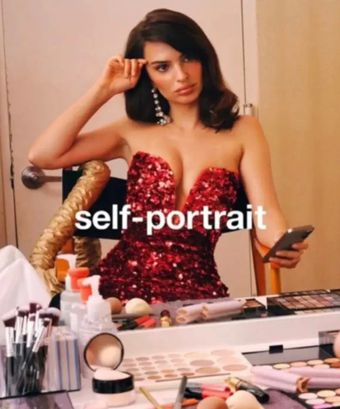 Self Portrait 3D Sequin Maxi Dress Red Size XS AU 6 - Image 2