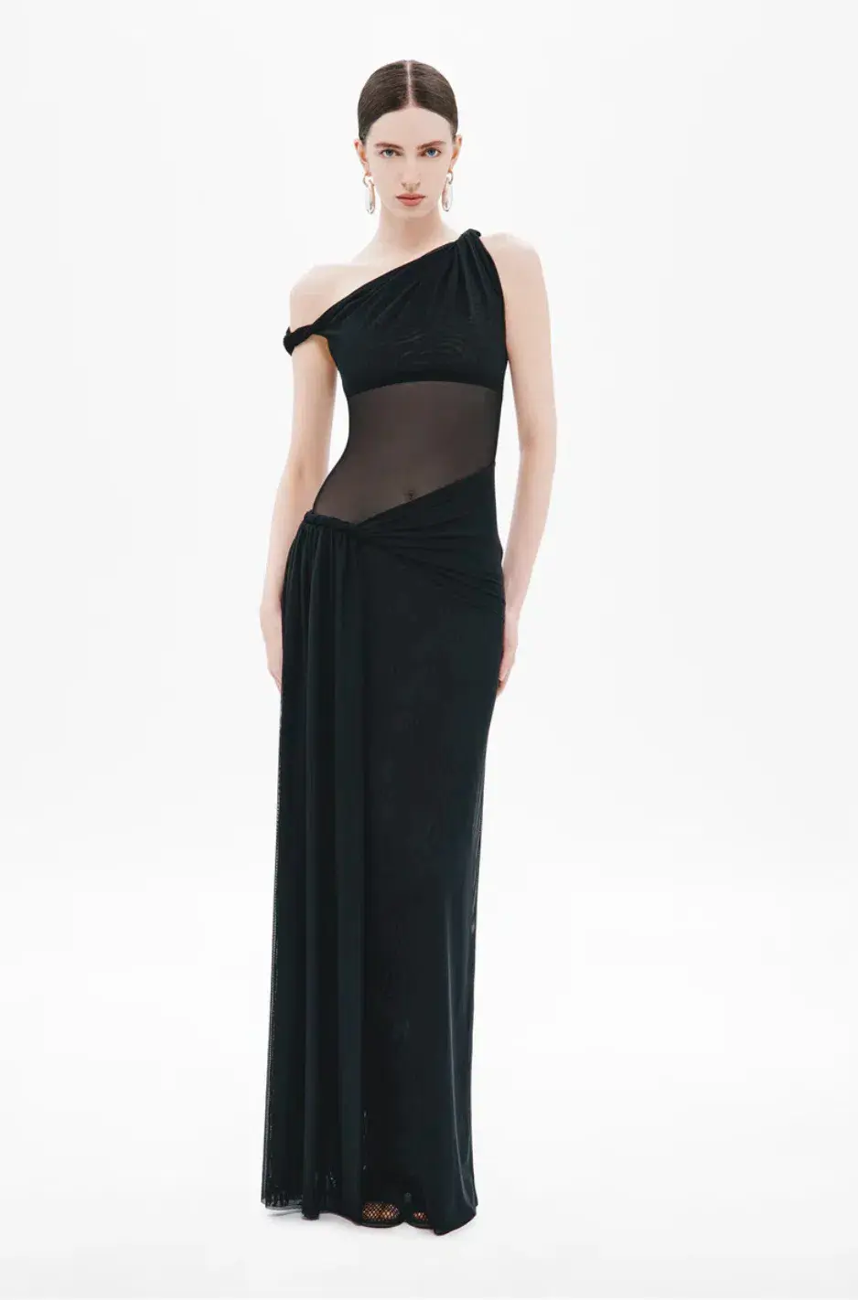 MISHA THE SISAL MESH DRESS - Black XS AU 6 for rent on The Volte - main image