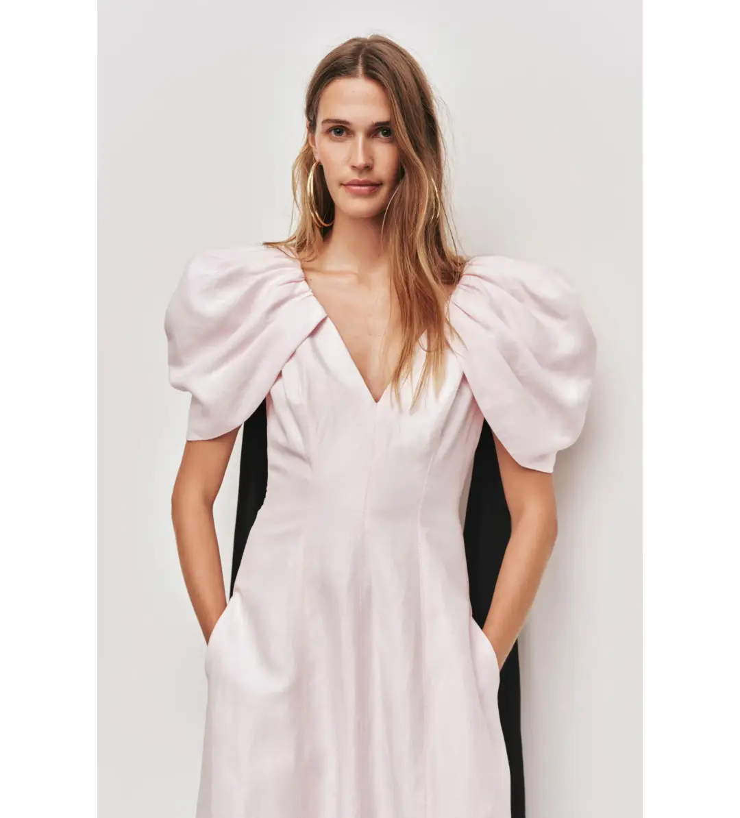 Aje Bisou Midi Dress Pastel Pink Size AU 10 for rent on The Volte - main image