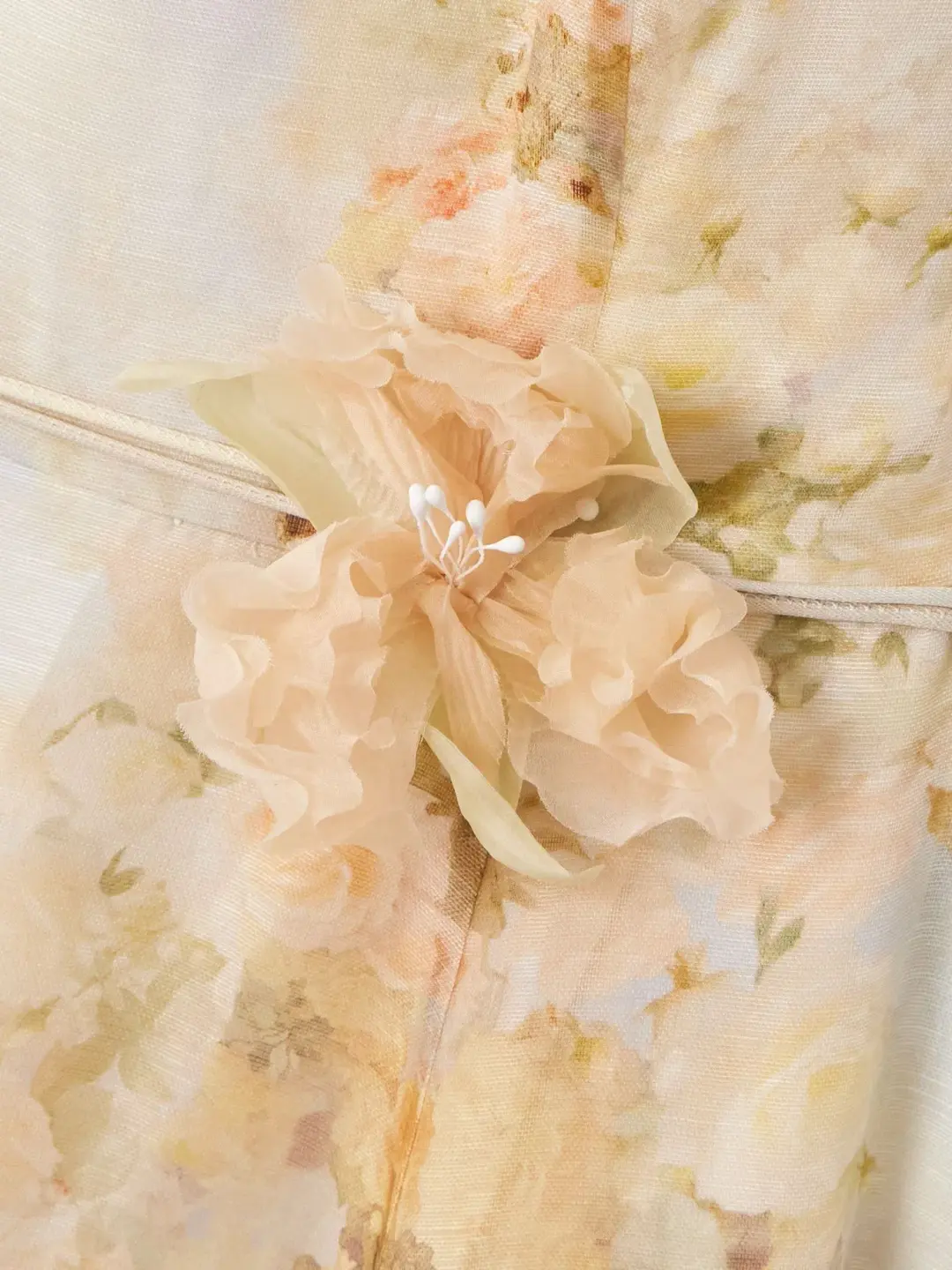 Zimmermann Memento Picnic Midi Dress in Rose Arbor size 3 au 14 for rent on The Volte - main image