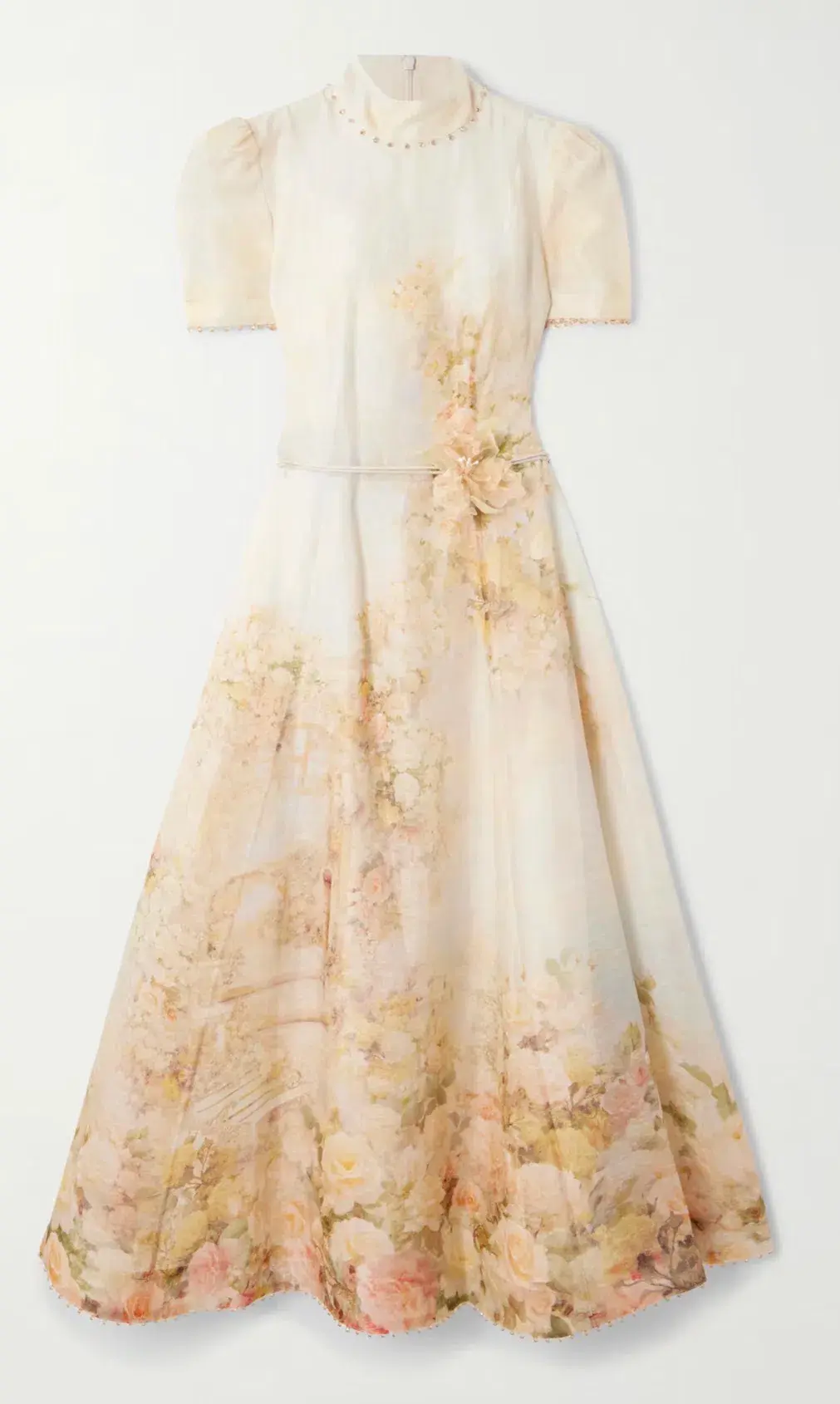 Zimmermann Memento Picnic Midi Dress in Rose Arbor size 3 au 14 - Image 3