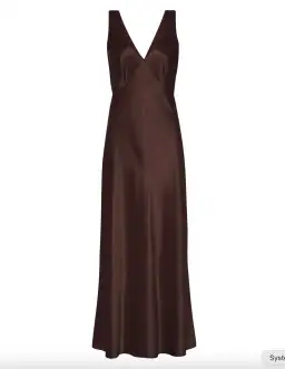 Sass & Bide Escaped Love Silk Dress in Chocolate Size 6 for rent on The Volte - image 1