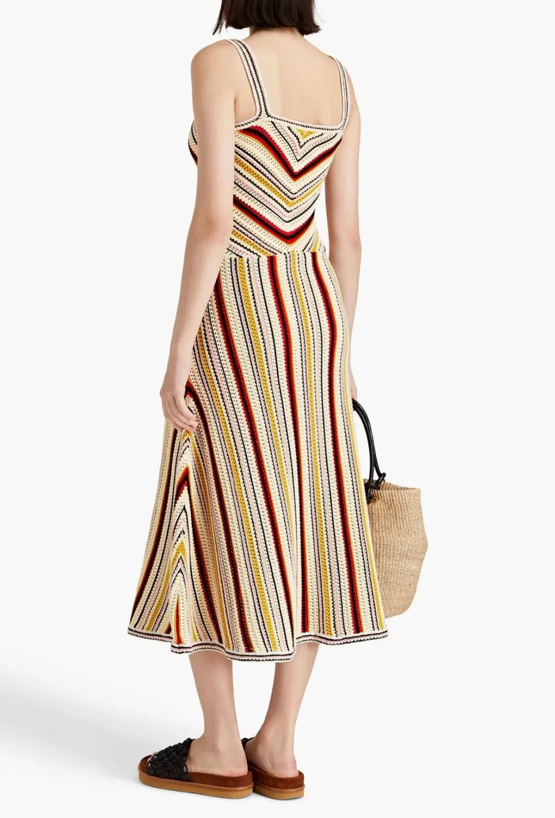 ZIMMERMANN Vitali striped crochet-knit cotton maxi dress Size 0/ AU 8 for rent on The Volte - main image